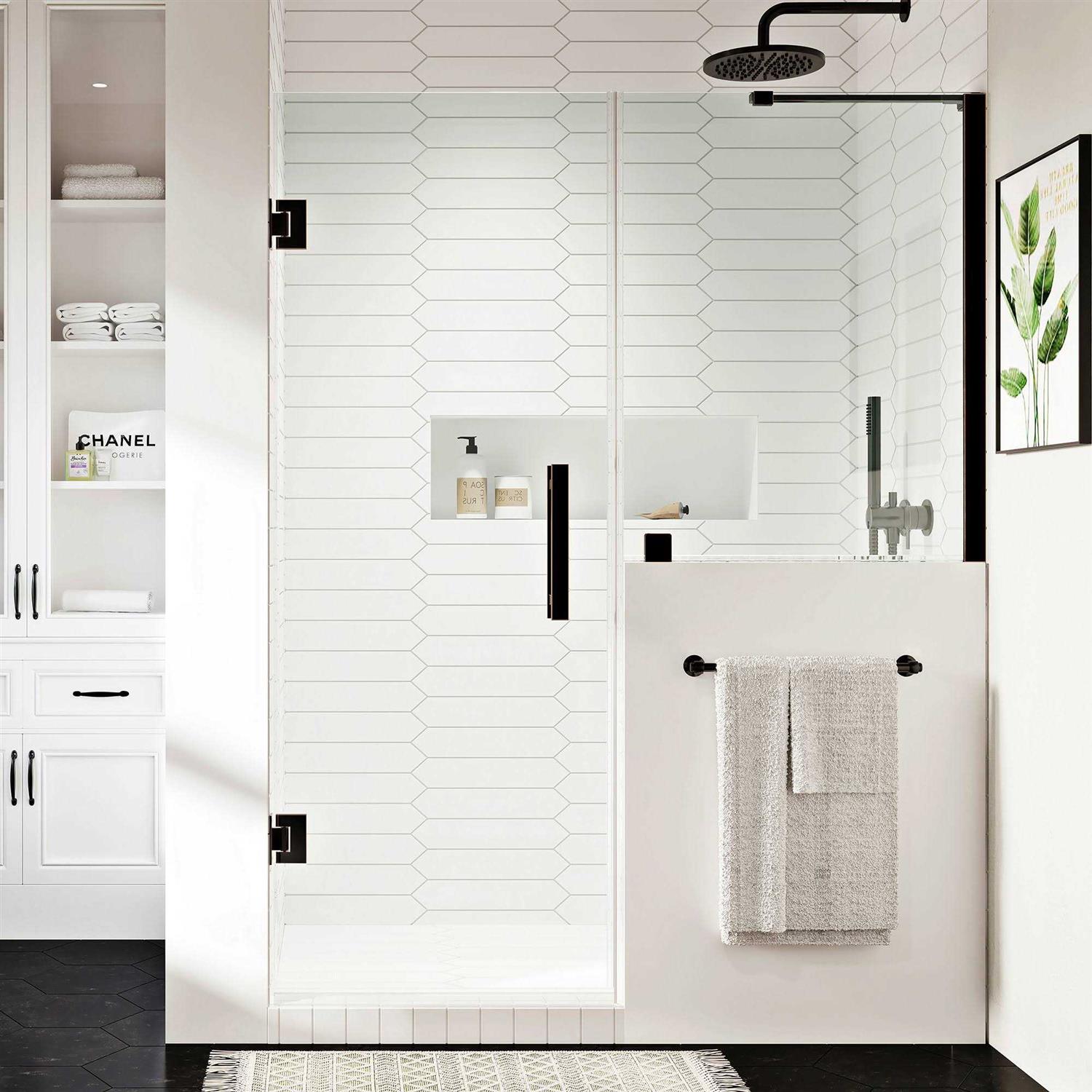 Ove Decors TP01A0300 Endless Tampa-Pro 55 1/8 Inch Buttress Alcove Frameless Shower Door