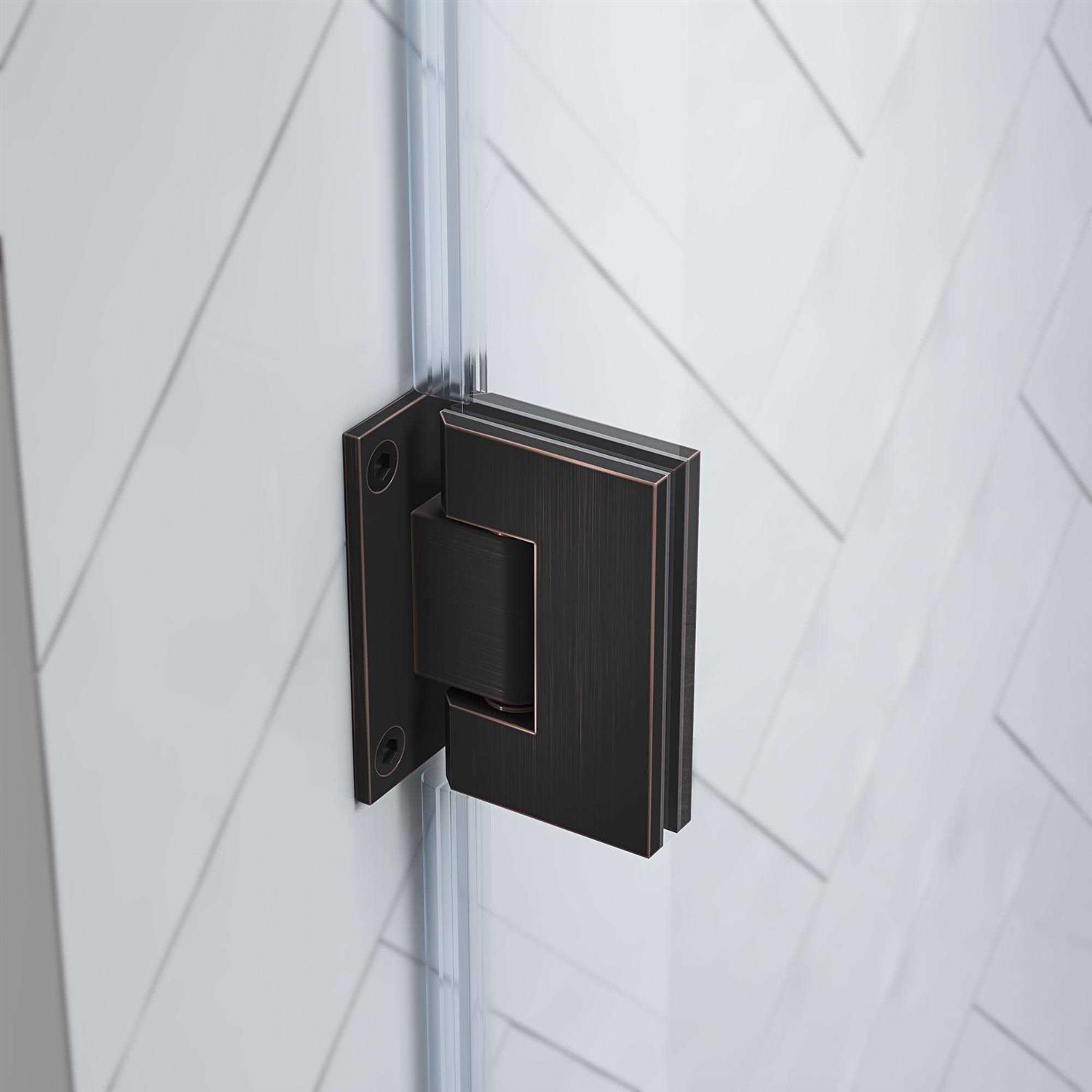 Ove Decors TP01A0300 Endless Tampa-Pro 55 1/8 Inch Buttress Alcove Frameless Shower Door - Image 2