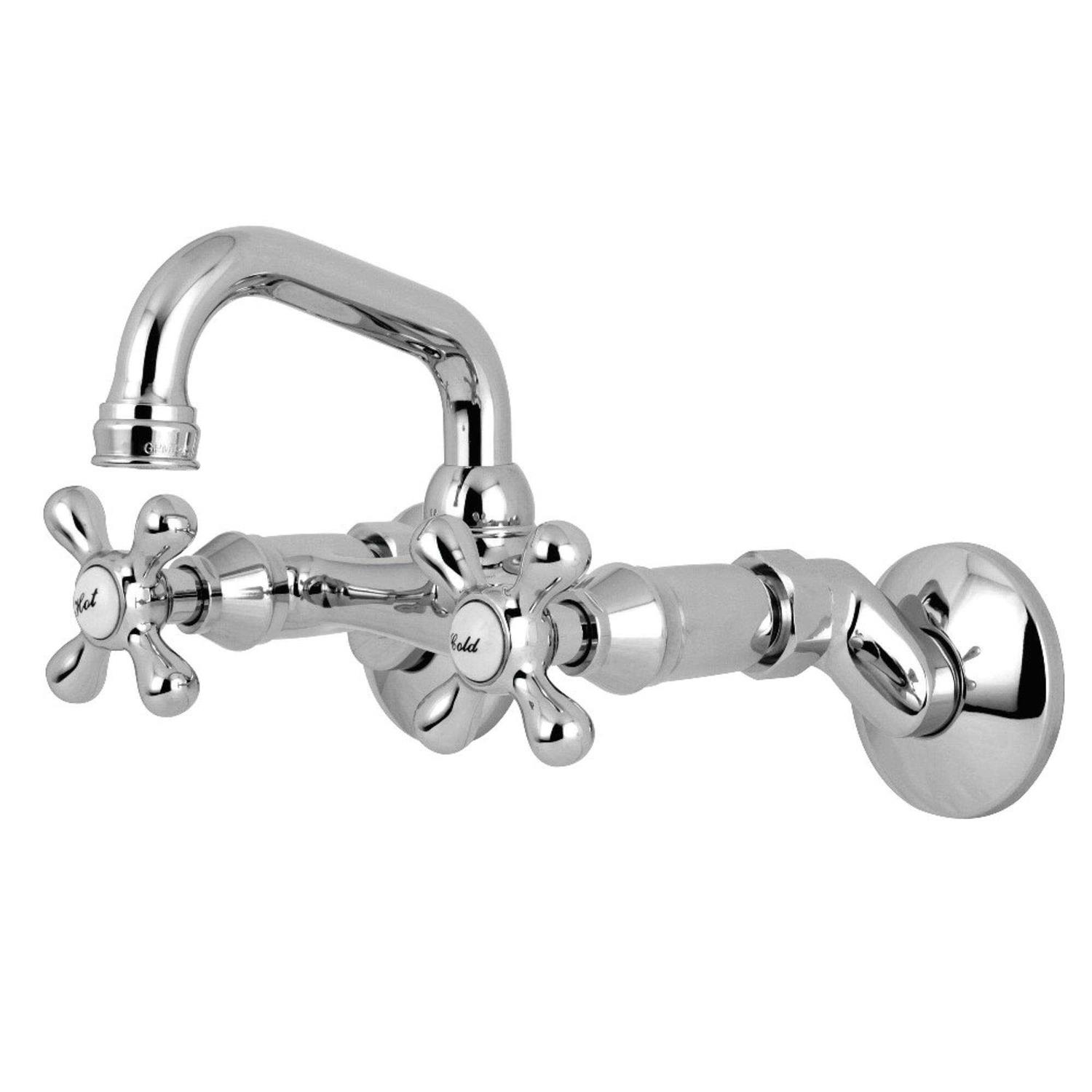 Kingston Brass Two Handle Wall Mount Bar Faucet
