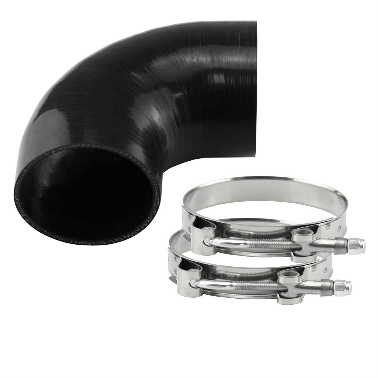 Ucreative 90 Degree Elbow 4-ply High Performance Coupler Silicone Hose for Vehicle with T-Bolt Clamp