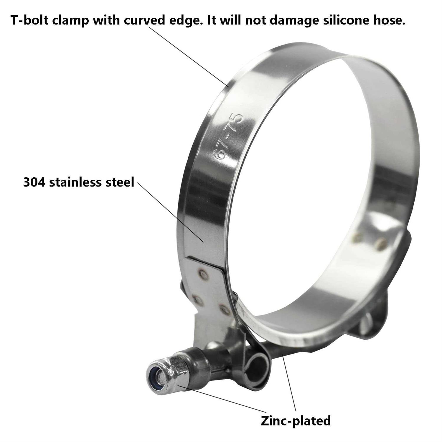 Ucreative 90 Degree Elbow 4-ply High Performance Coupler Silicone Hose for Vehicle with T-Bolt Clamp - Image 3