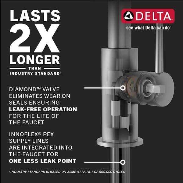 Delta Antoni Single-Handle Pull-Down Spring Kitchen Faucet - Image 2