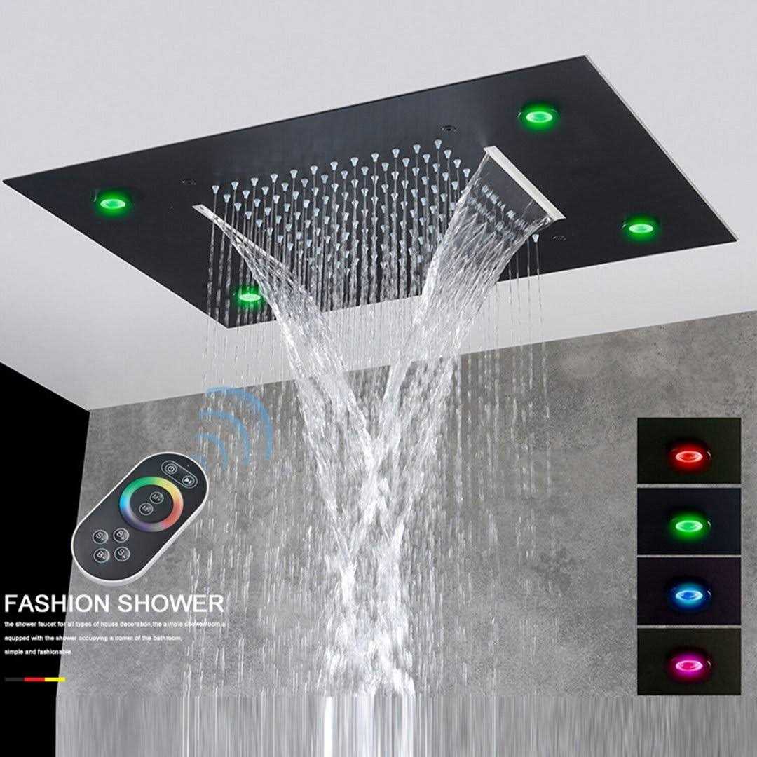 Senlesen 31D-PH4935YKS Rain Fixed Shower Head 2.5 GPM GPM with Self-Cleaning - Image 4