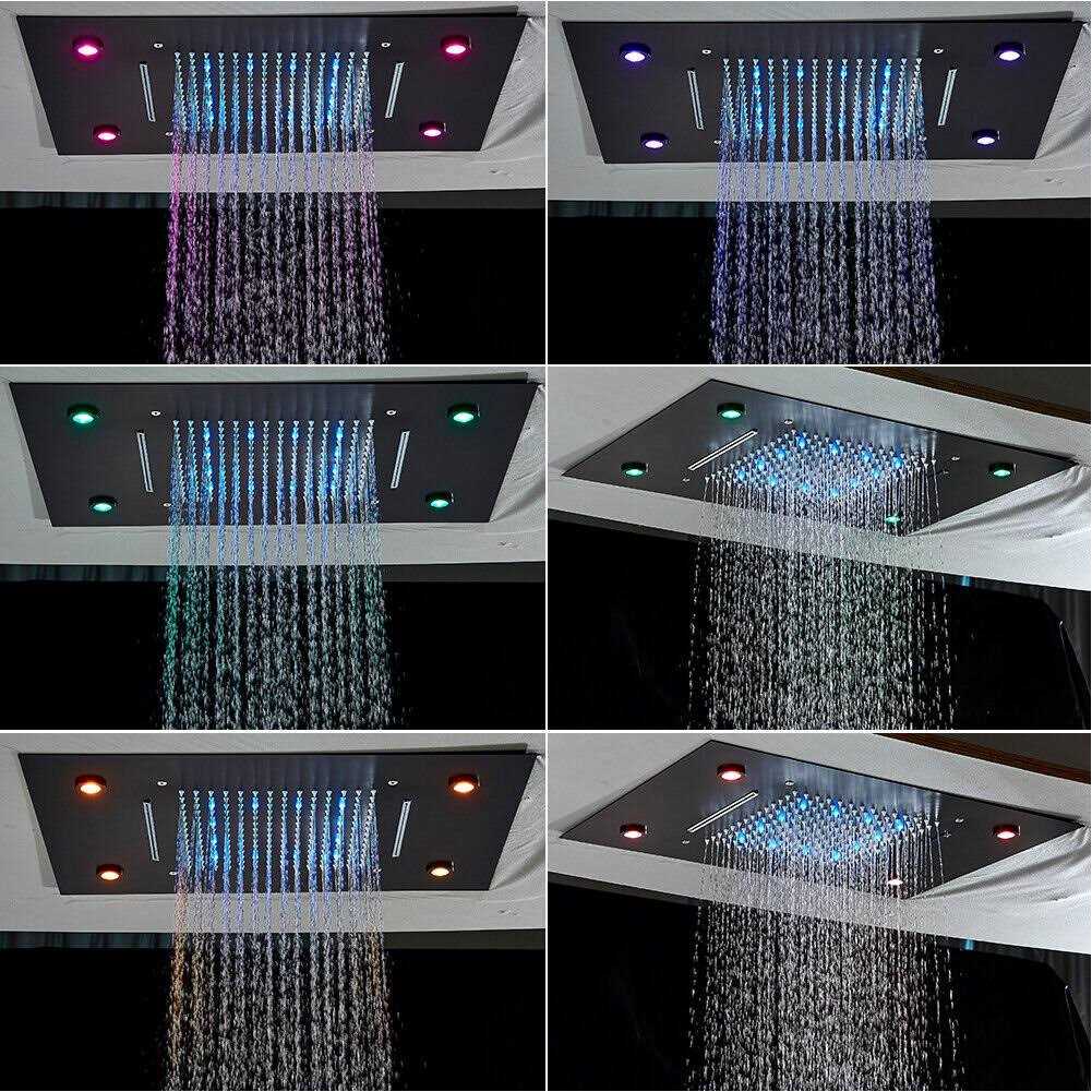 Senlesen 31D-PH4935YKS Rain Fixed Shower Head 2.5 GPM GPM with Self-Cleaning - Image 5