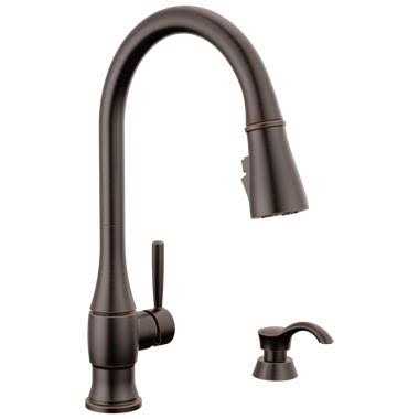 Delta Leland Single Handle Pull Down Kitchen Faucet - Image 4