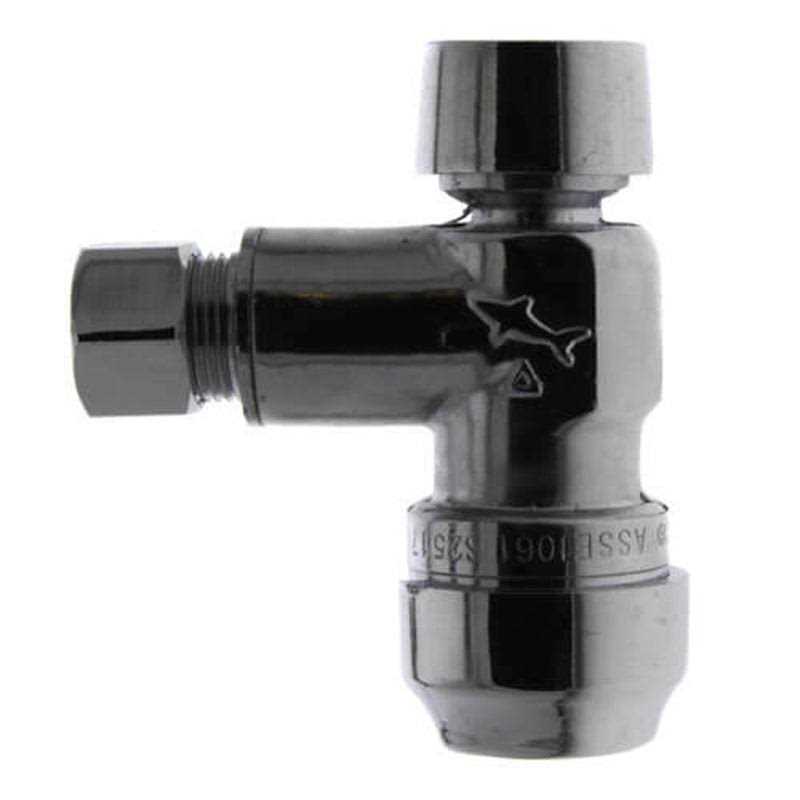 SharkBite 25558LF Dual-Outlet Angle Stop Valve 1/2 x 3/8 x 3/8 in Connection - Image 4