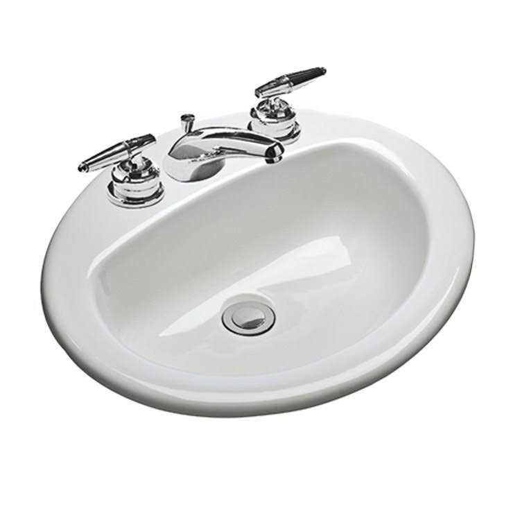 Mansfield MS Oval Lavatory Sink White - Image 3