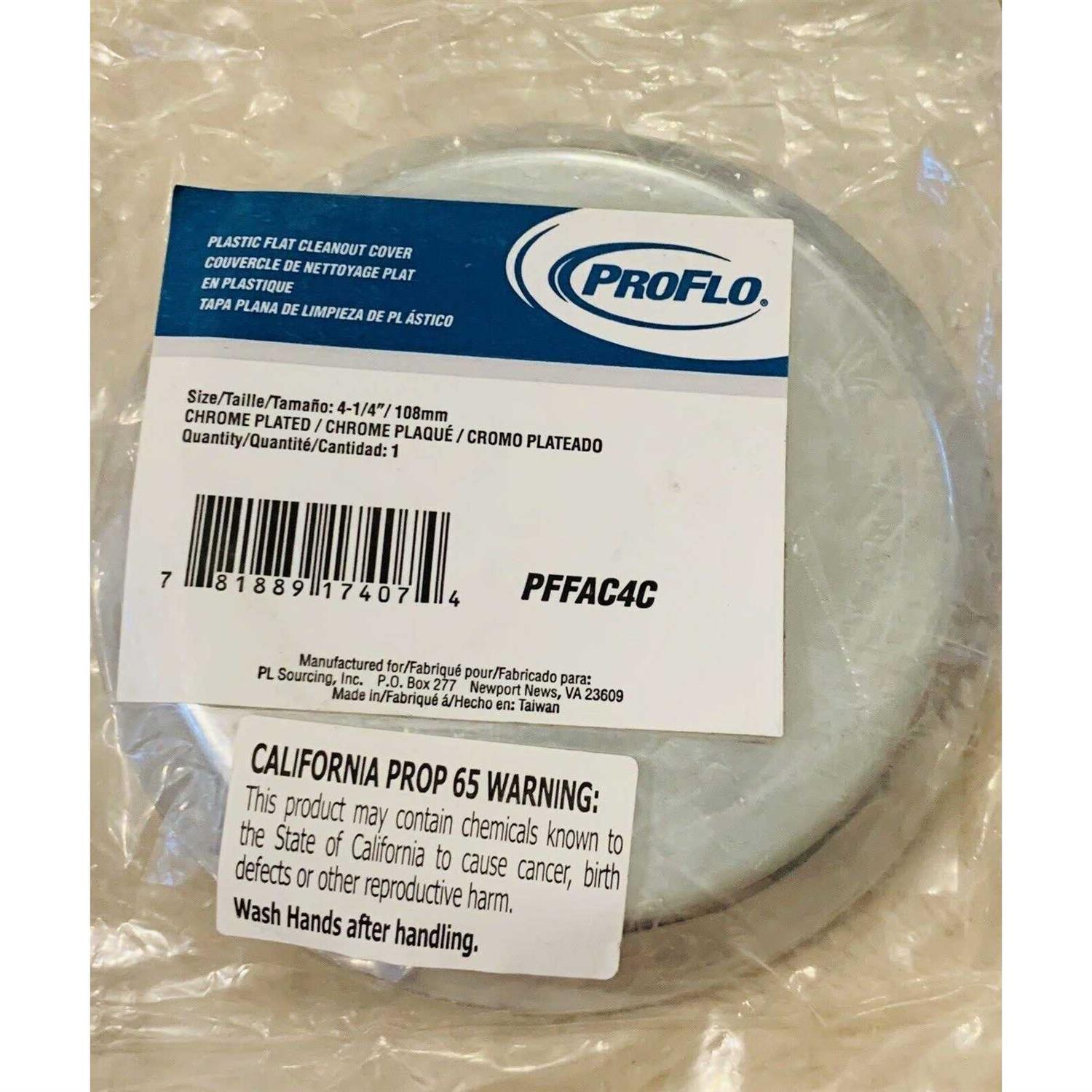 PROFLO Pffac4 4-1/4 inch Plastic Cut Off Cover - Image 3