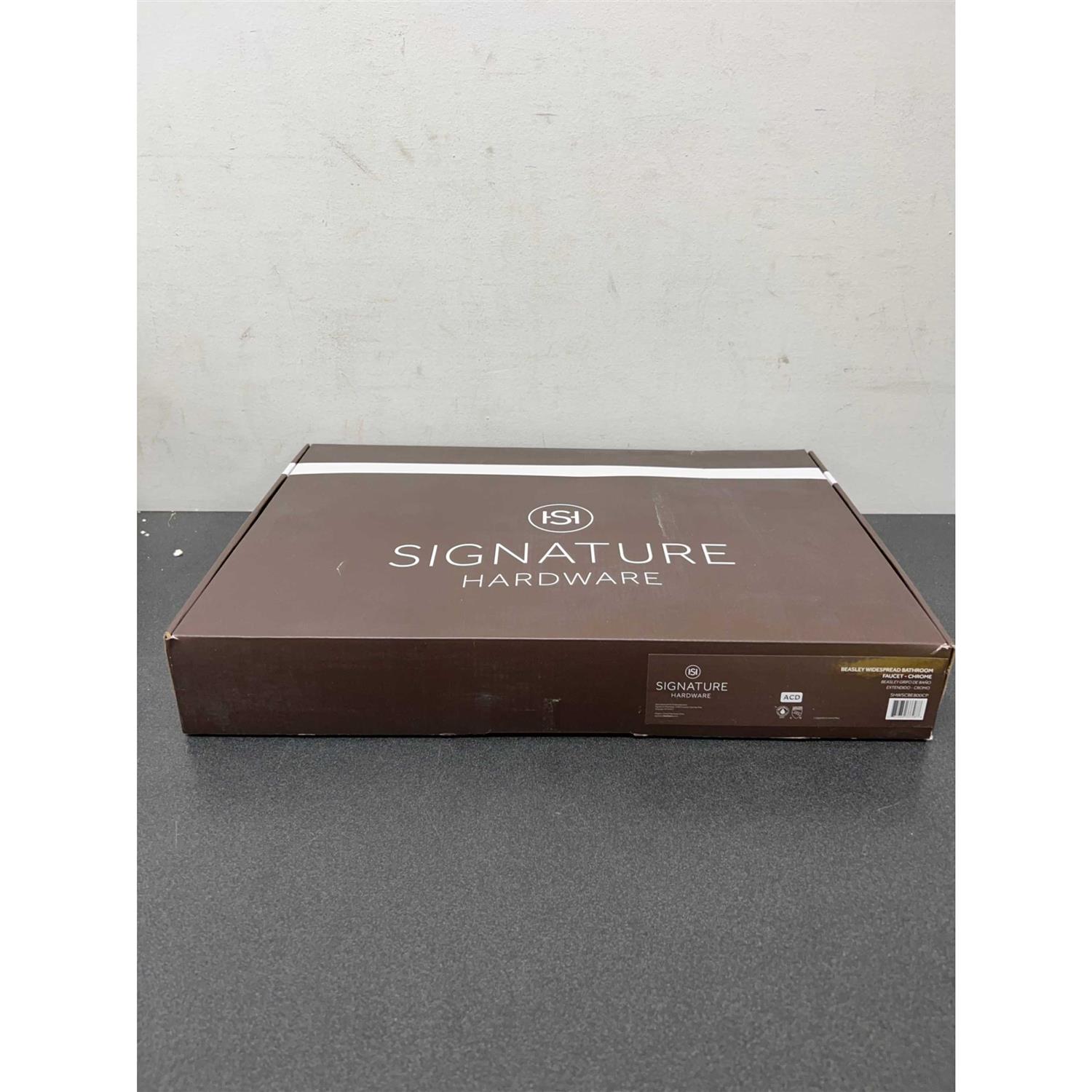 Signature Hardware Beasley Widespread Faucet Bathroom Faucet with Drain Assembly - Image 5