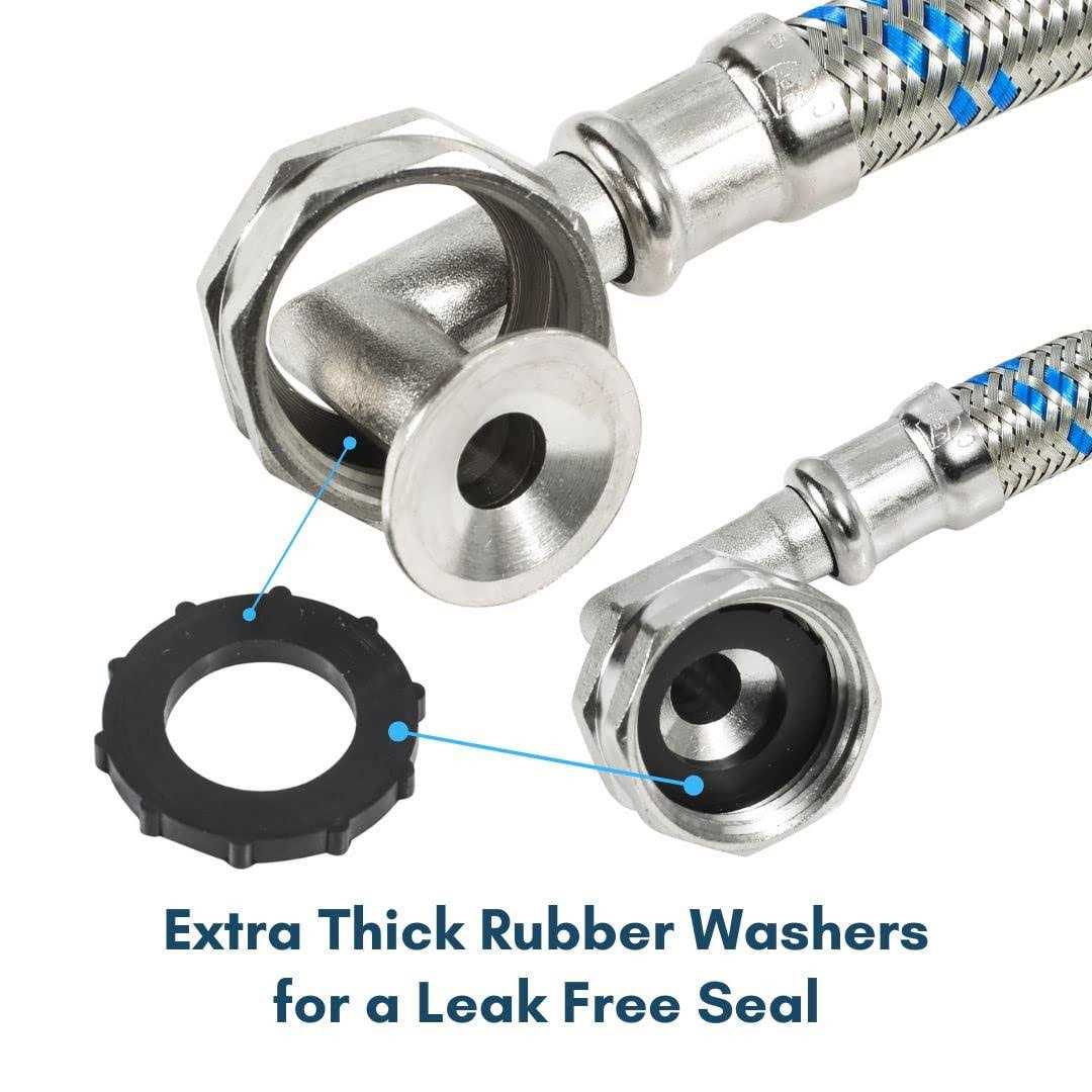 Washing Machine Hoses Double 90 Elbow to Fit Tight Spaces - Image 4