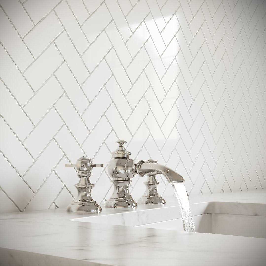 Water-Creation Modern Classic Widespread Lavatory Faucets with Pop-Up Drain Lever Handles - Image 4