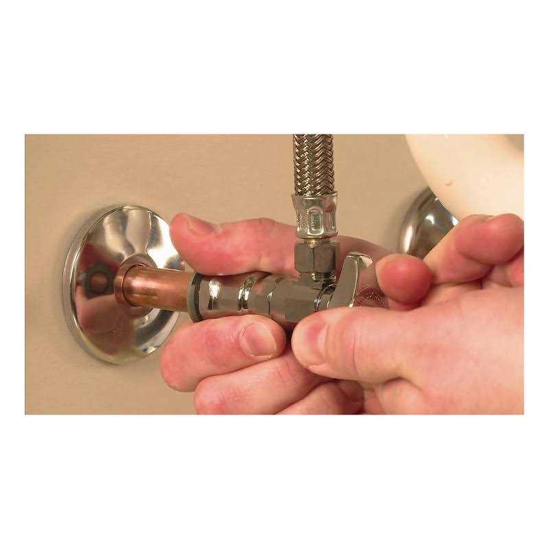 Sharkbite Click Seal 1/2 in. x 7/8 in. x 12 in. Push-to-Connect Angle Stop Toilet Connector - Image 4