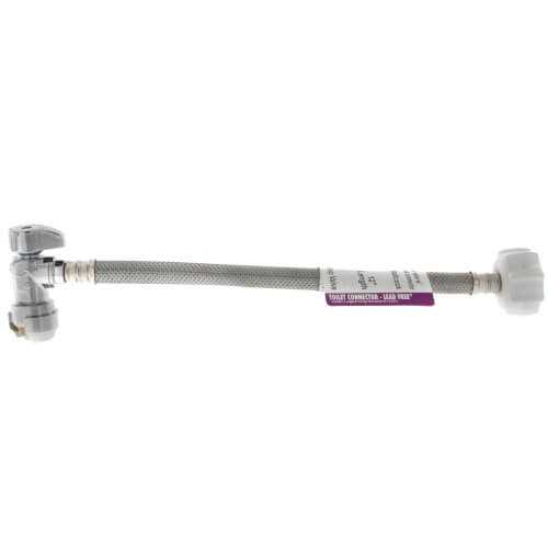 Sharkbite Click Seal 1/2 in. x 7/8 in. x 12 in. Push-to-Connect Angle Stop Toilet Connector - Image 5