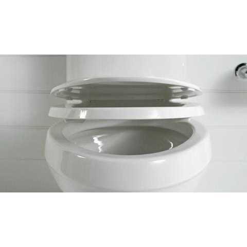 Kohler 4009-0 Reveal Quiet-Close with Grip-Tight Round-Front Toilet Seat - Image 2
