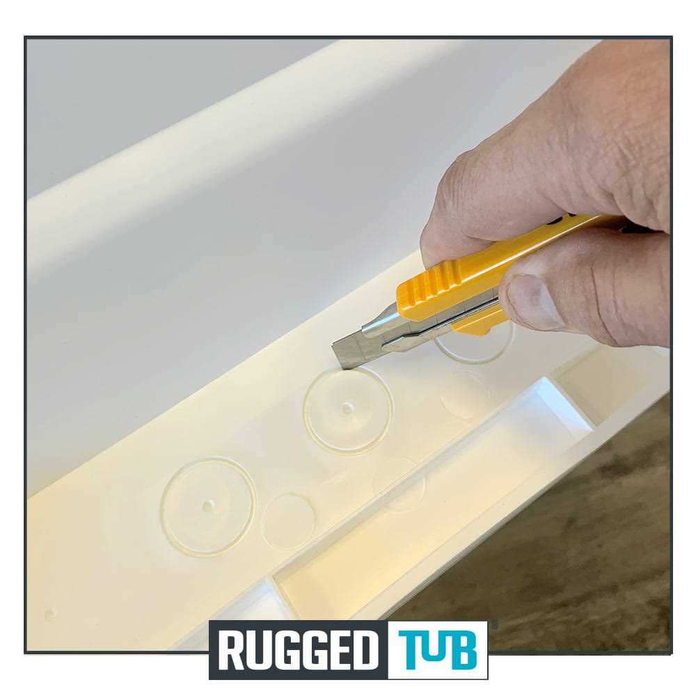 Rugged Tub 18 in. x 24 in. Recycled Polypropylene Black Laundry Sink with 2 Hdl Non Metallic Pullout Faucet and Installation Kit - Image 5