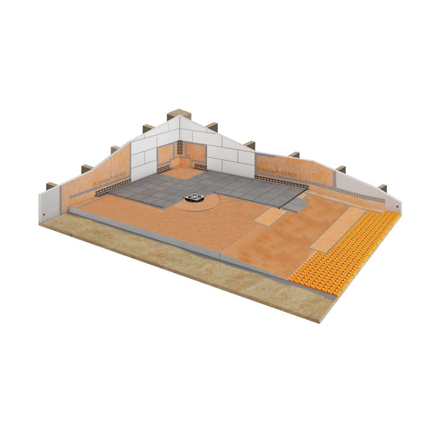 Schluter Kerdi-Shower-R 48 in. x 12 in. Shower Ramp KSR305/1220 - Image 3