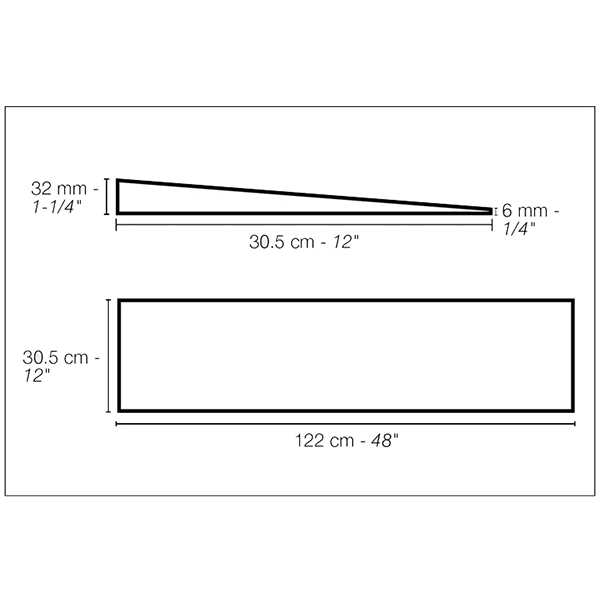 Schluter Kerdi-Shower-R 48 in. x 12 in. Shower Ramp KSR305/1220 - Image 4