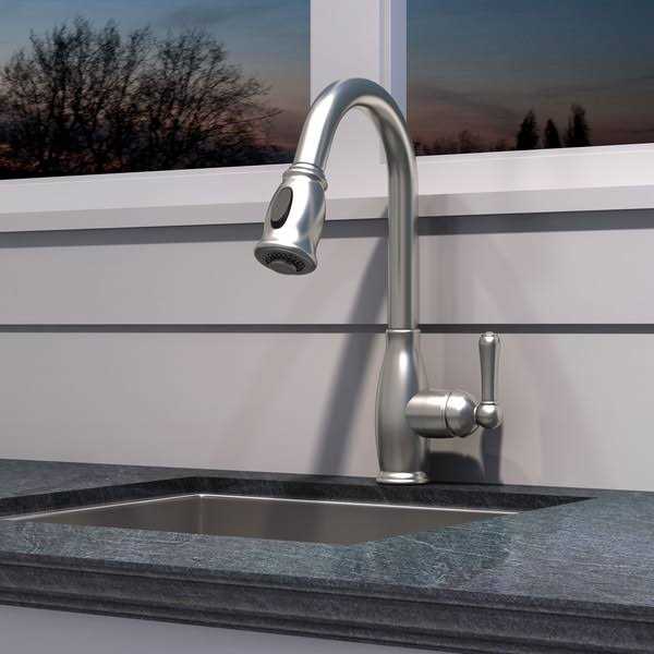 Olympia Faucets Pull Down Single Handle Kitchen Faucet K-5040-ORB - Image 3