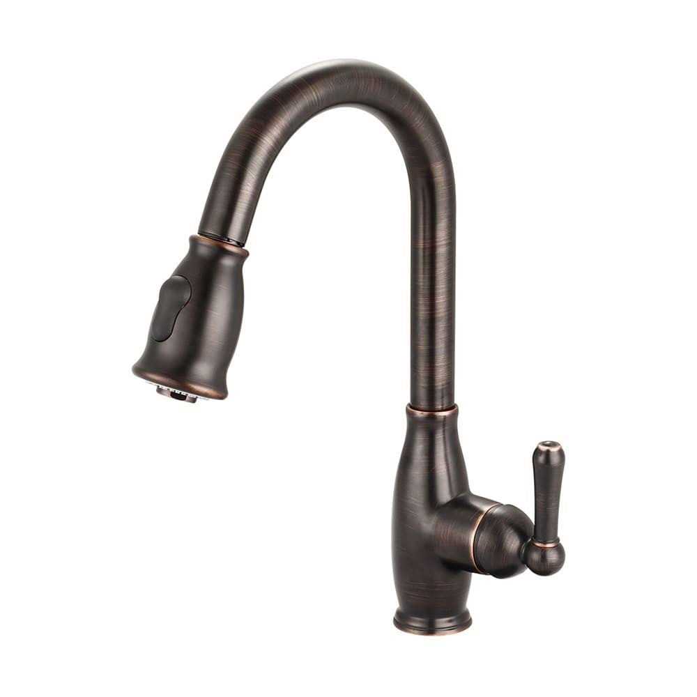 Olympia Faucets Pull Down Single Handle Kitchen Faucet K-5040-ORB - Image 4