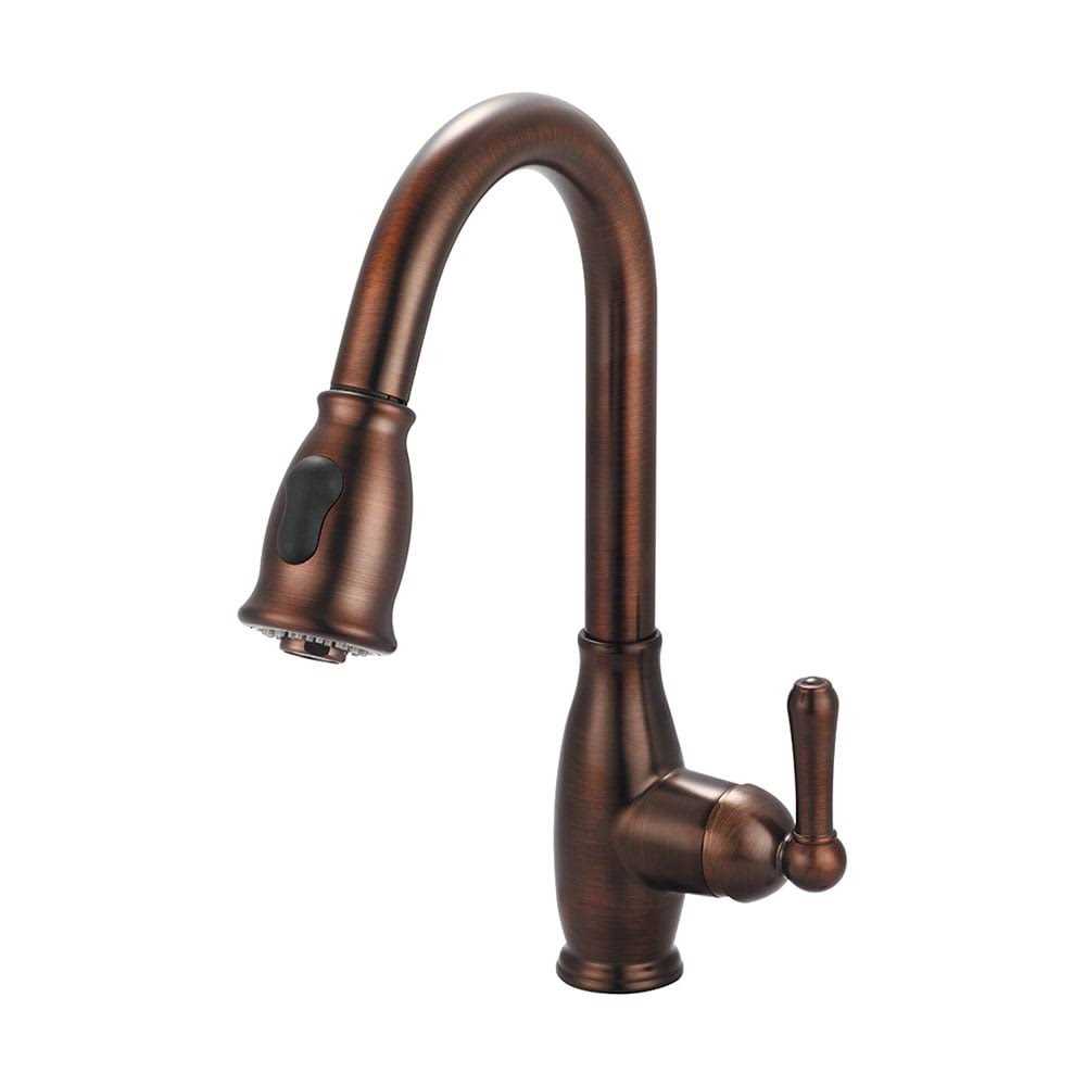 Olympia Faucets Pull Down Single Handle Kitchen Faucet K-5040-ORB - Image 5