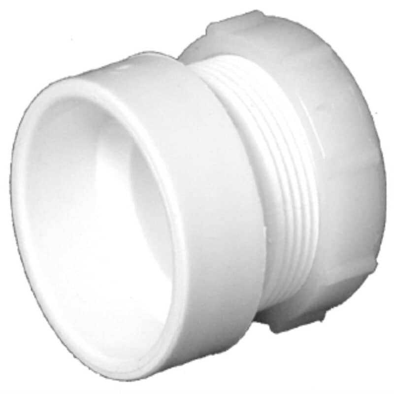 Charlotte Pipe Schedule 40 2 in. Hub x 2 in. Dia. Hub PVC Trap Adapter - Image 3