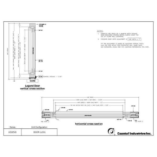 Coastal Shower Doors Legend 22.625 in. to 23.625 in. x 64 in. Framed Hinged Shower Door Clear Glass - Image 5
