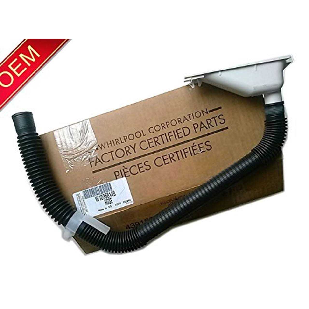 Whirlpool WPW10358149 Genuine OEM Drain Hose Fits - Image 3
