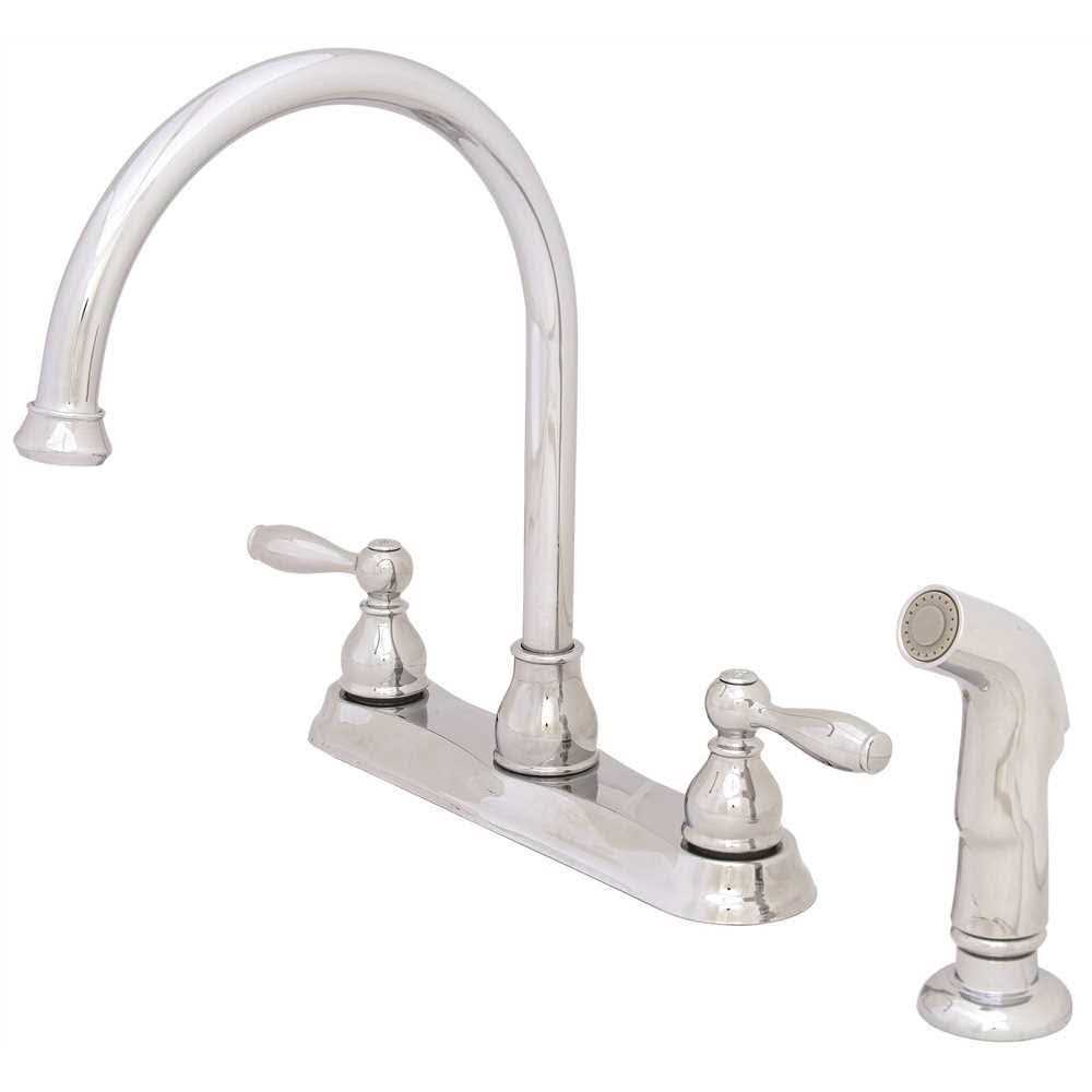 Premier 3585651 Muir 2-Handle High Arc Kitchen Faucet with Sprayer in Chrome