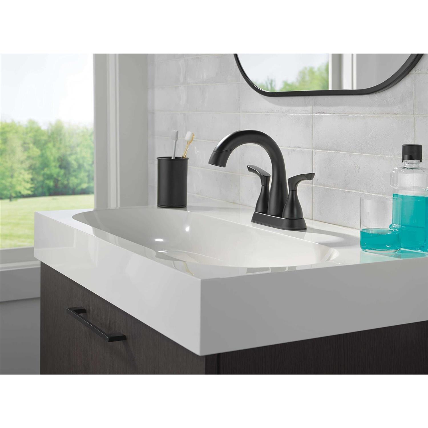 Delta Broadmoor Two-Handle Centerset Pull-Down Bathroom Faucet - Image 2