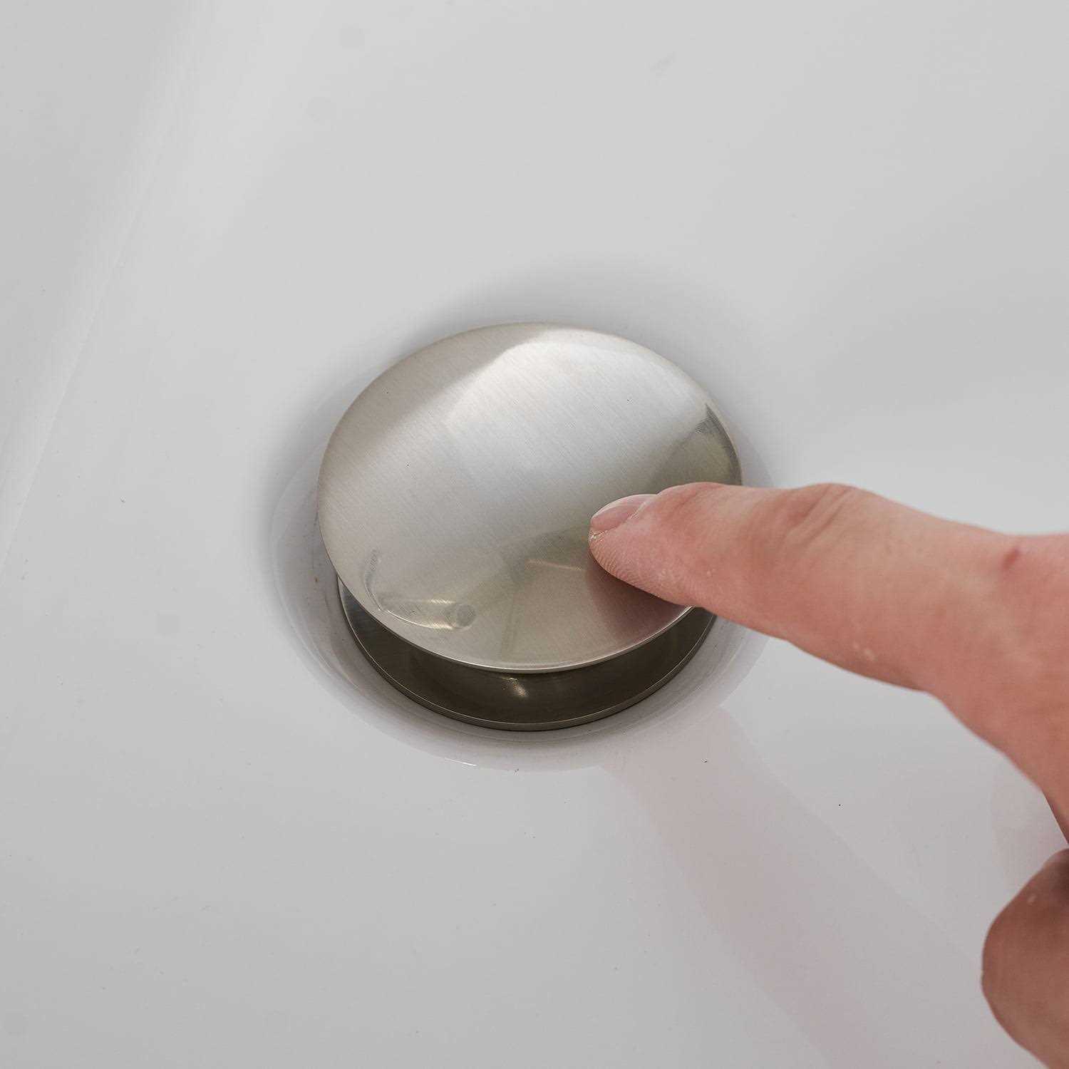 BWE Bathroom Sink Pop-Up Drain Without Overflow - Image 2