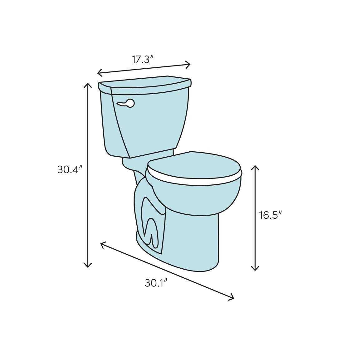 American Standard Cadet Pro 215FC.104.020 Compact Elongated Toilet 215FC104.020 - Image 4