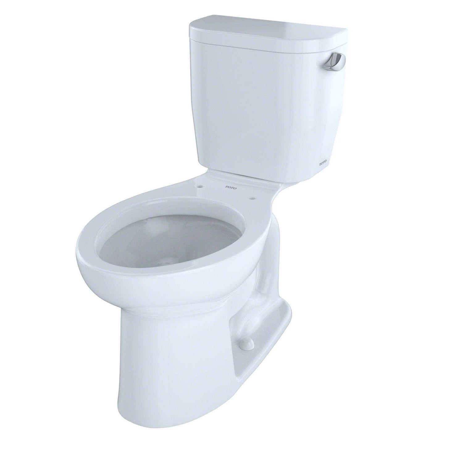 Toto Entrada Two-Piece Elongated 1.28 GPF Universal Height Toilet with Right-Hand Trip Lever CST244EFR#01 - Image 3