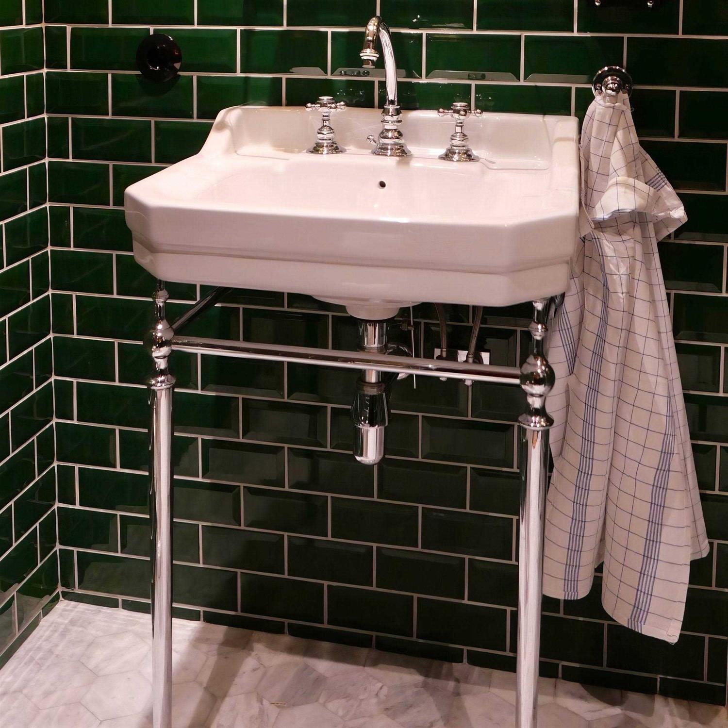 Whitehaus Victoriahaus WHV024-L33-1H Console with Rectangular Bowl - Image 3