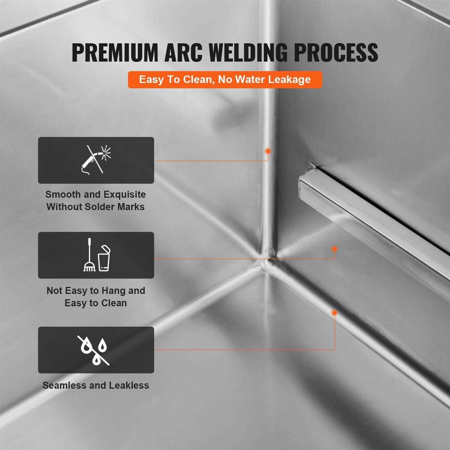 VEVOR 34 Pet Dog Bathing Station w/Ramp Professional Stainless Steel Dog Grooming Tub w/ Storage Drawer - Image 2