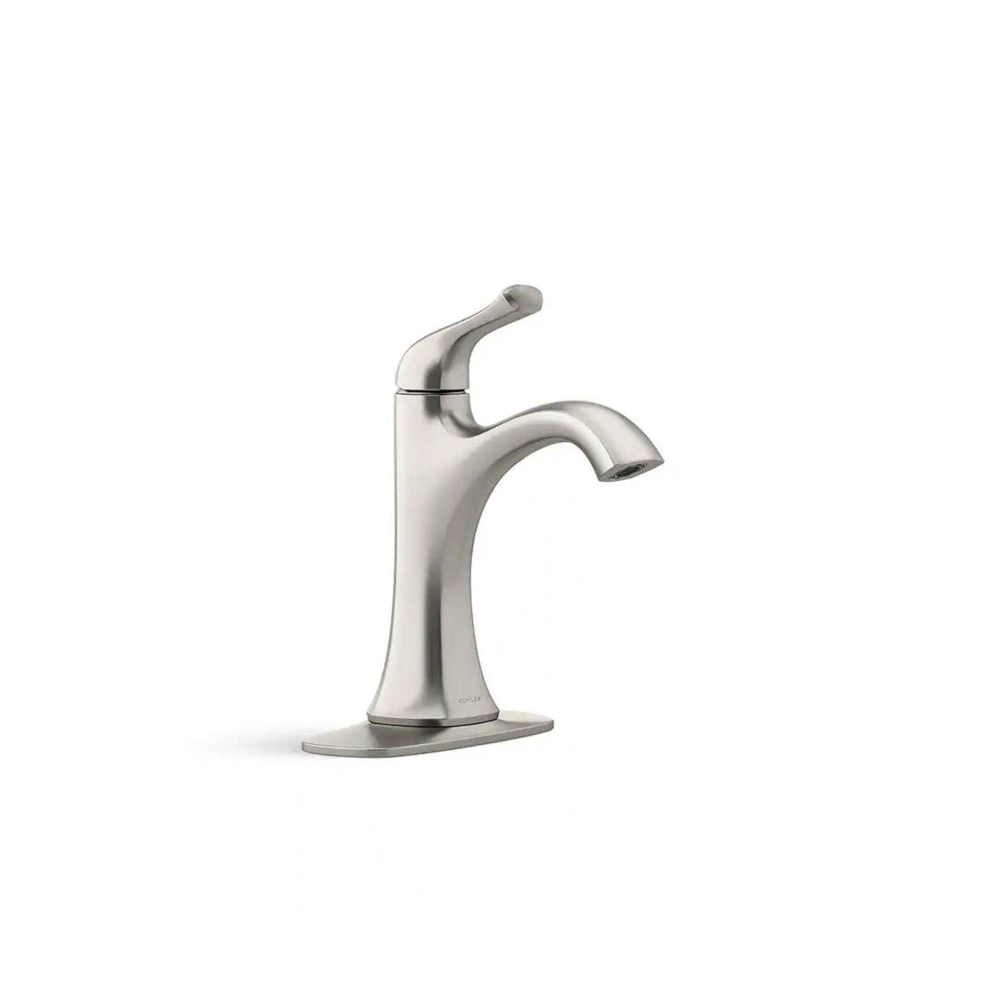 KOHLER Sundae Single Handle Single Hole Bathroom Faucet in Vibrant Brushed