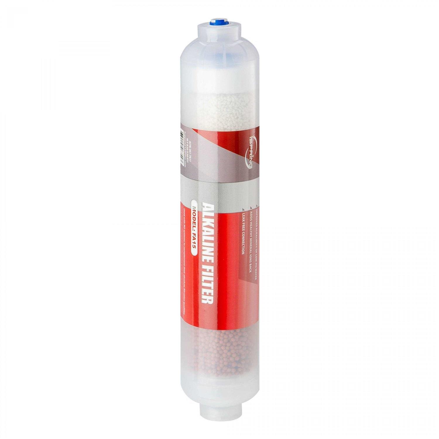iSpring FA15 10 Inline 3-Layer Alkaline Replacement Water Filter Cartridge