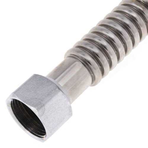 SharkBite 1 in. Push-to-Connect x 1 in. FIP x 24 in. Corrugated Stainless Steel Water Softener Connector - Image 3