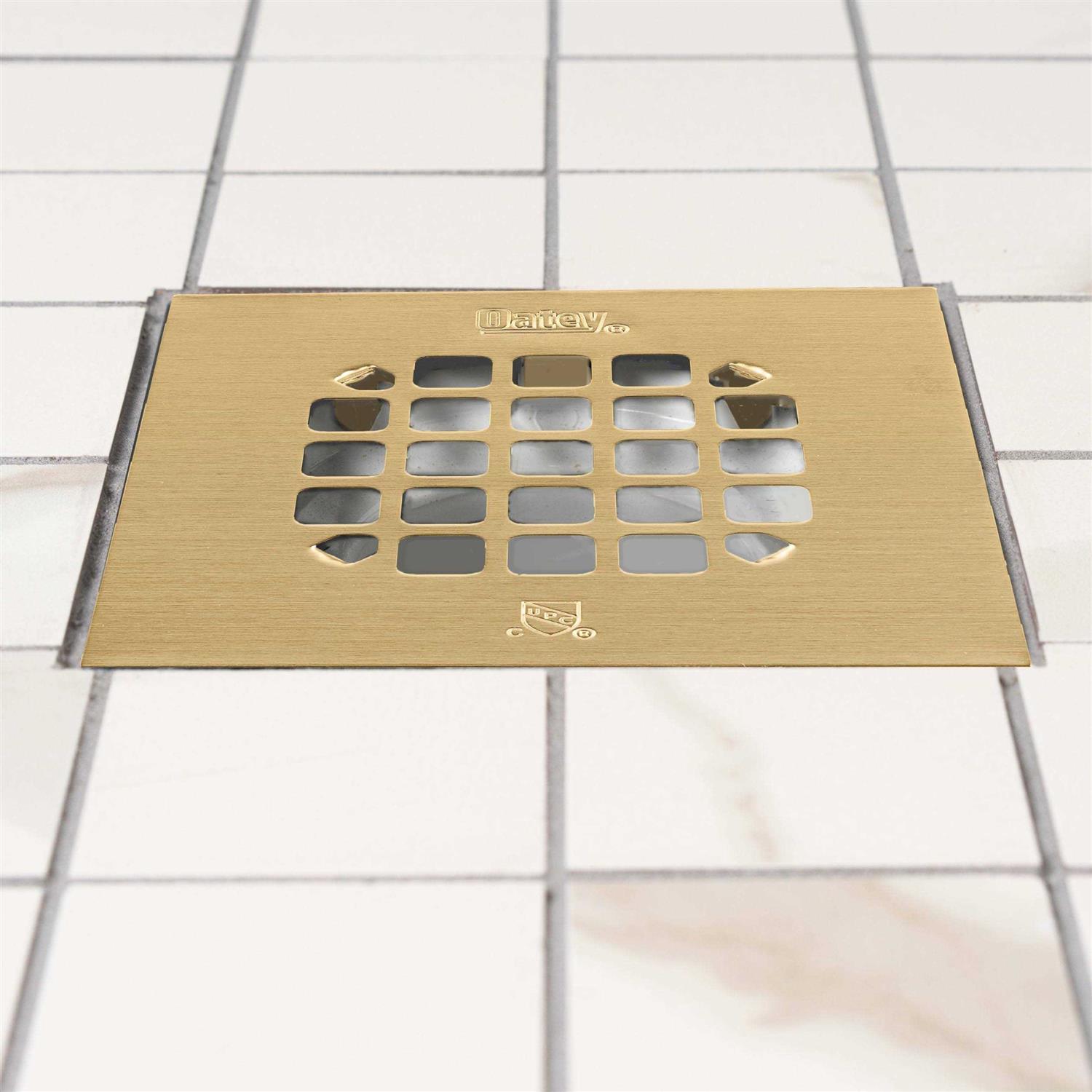 Oatey 4-1/4 in. Snap-Tite Universal Square Shower Strainer - Image 5