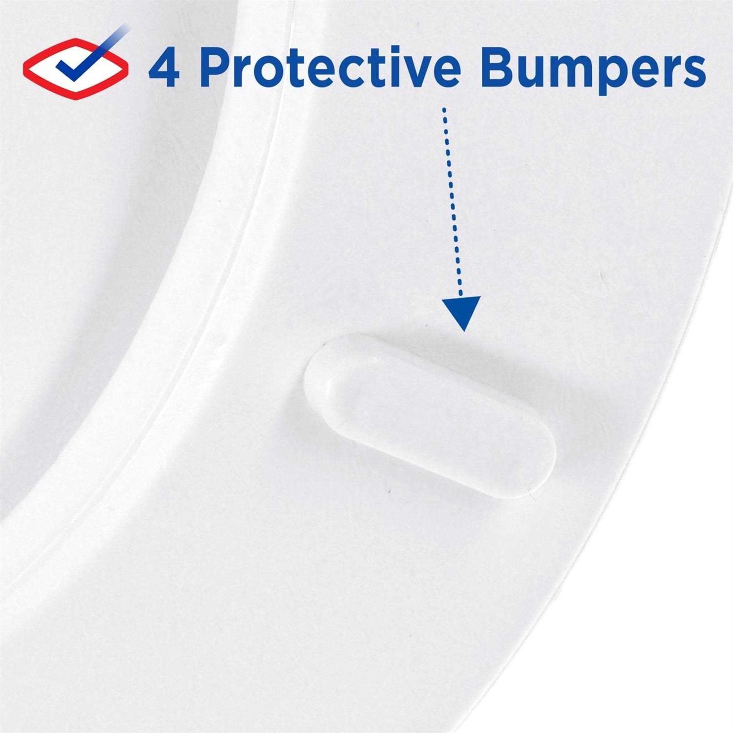Clorox Antimicrobial Round Soft Cushioned Toilet Seat - Image 5