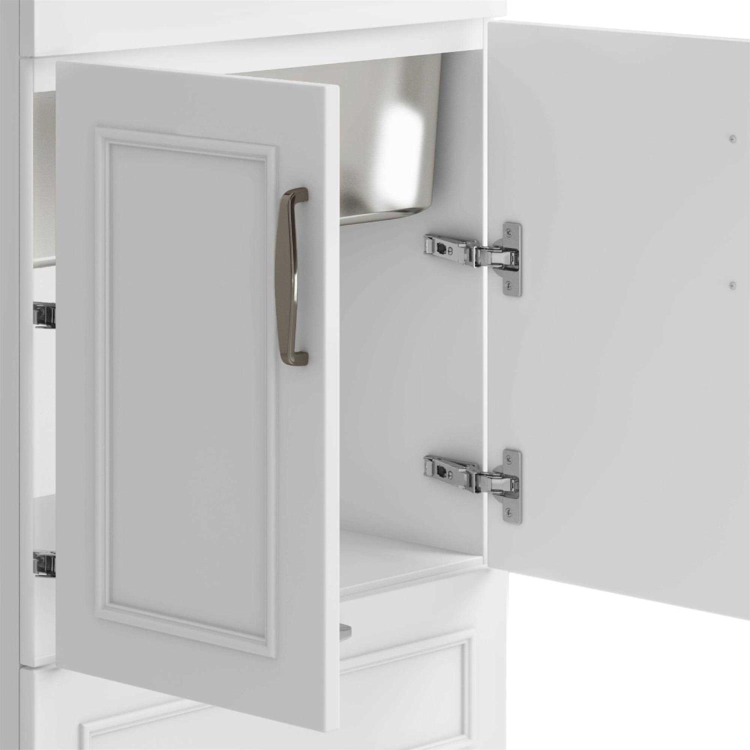 Simpli Home Cardinal Transitional 24 inch Laundry Cabinet with Faucet and Stainless Steel Sink AXCLDYCAR24-SS - Image 5