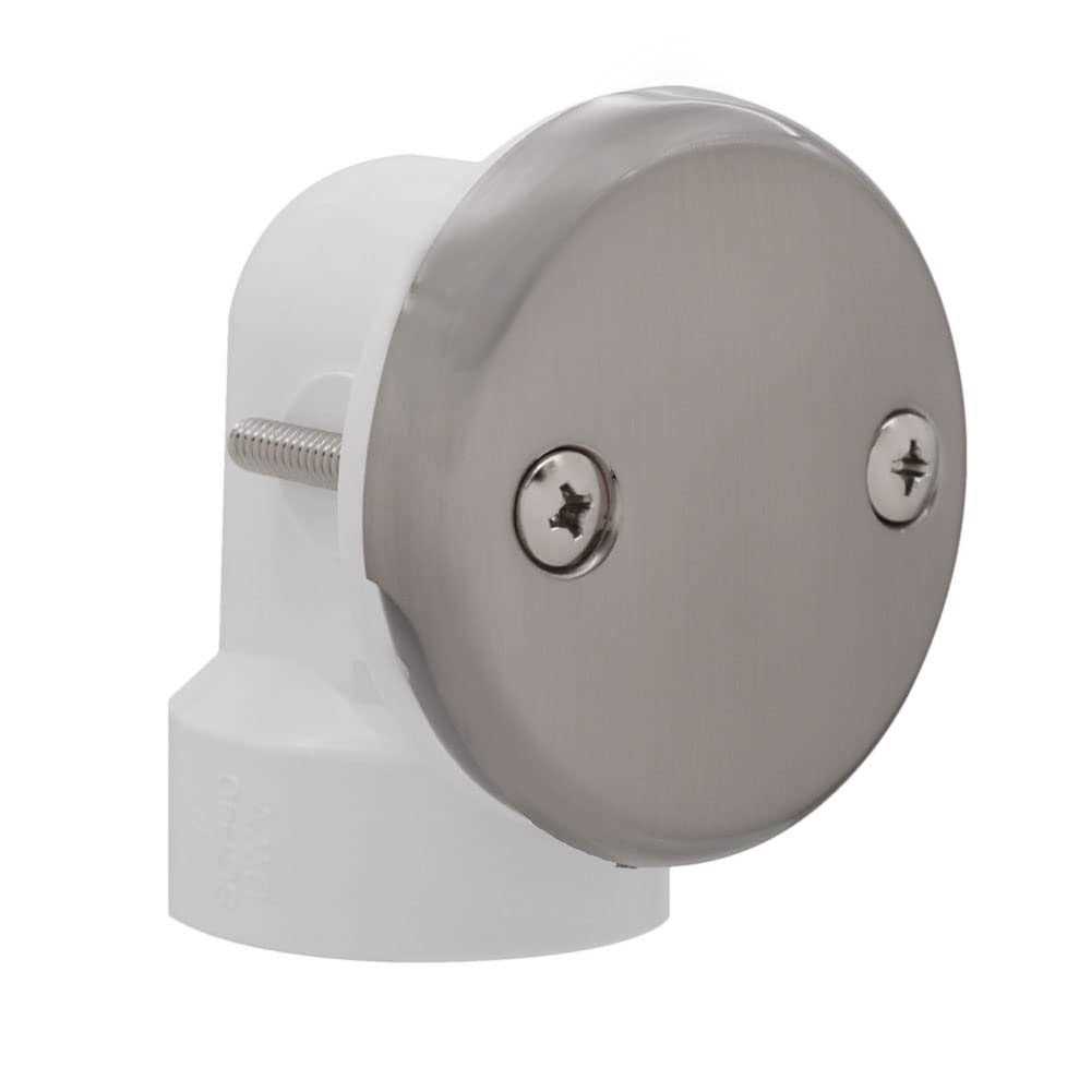 Westbrass 14 inch White Poly Bath Overflow Assembly with Tip-Toe Drain and 2-Hole Faceplate - Image 4