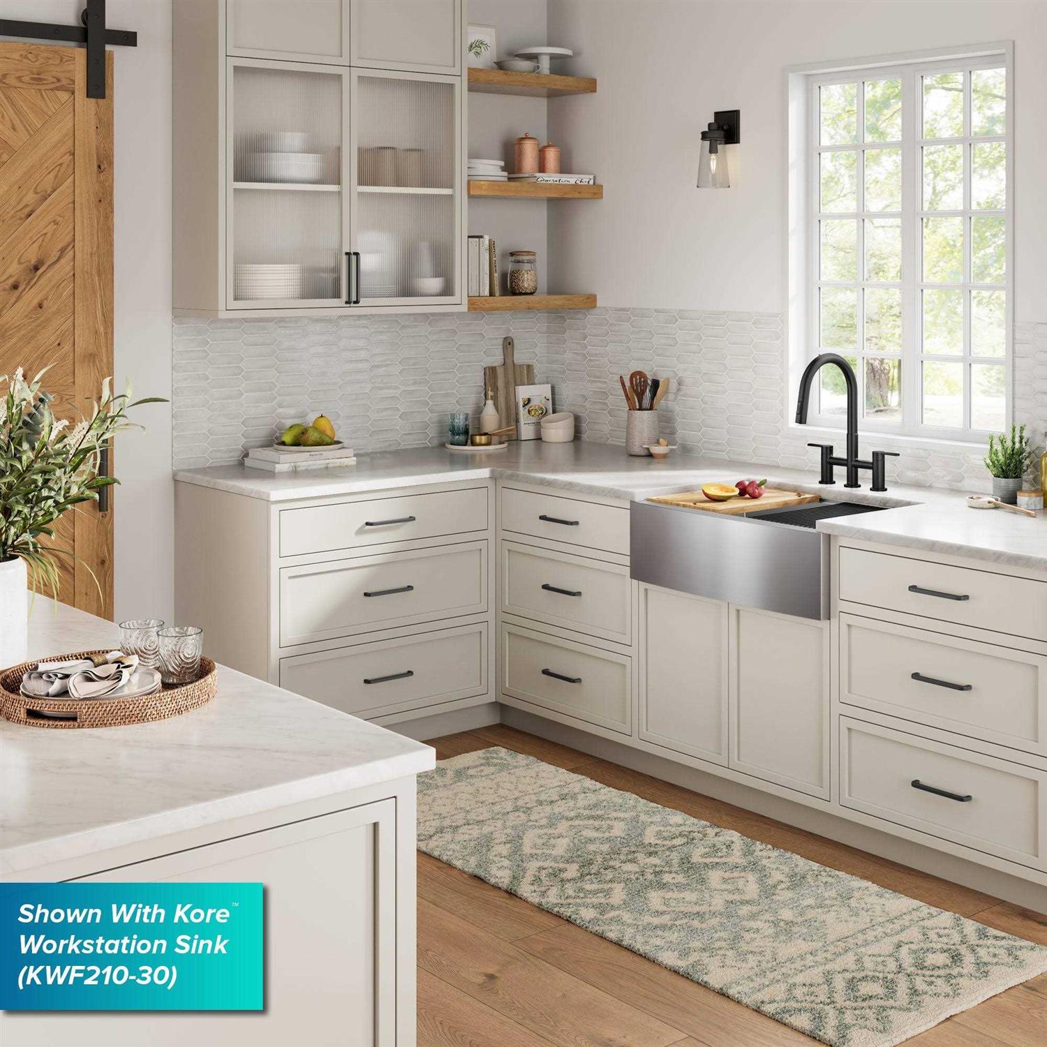 Kraus Oletto Bridge Kitchen Faucet with Pull-Down Sprayhead KPF-3122 - Image 5