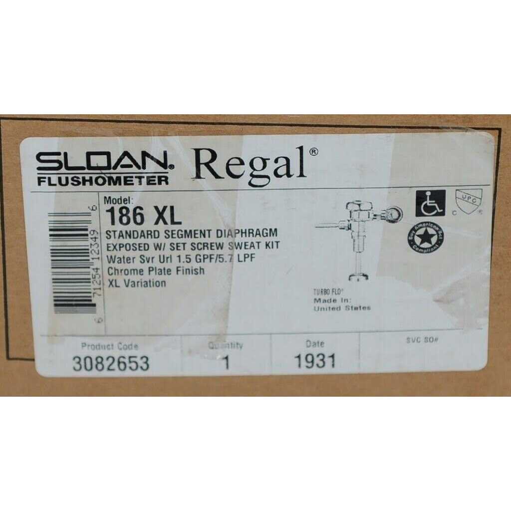 Regal Urinal Flush Valve Sloan 3082653 - Image 2