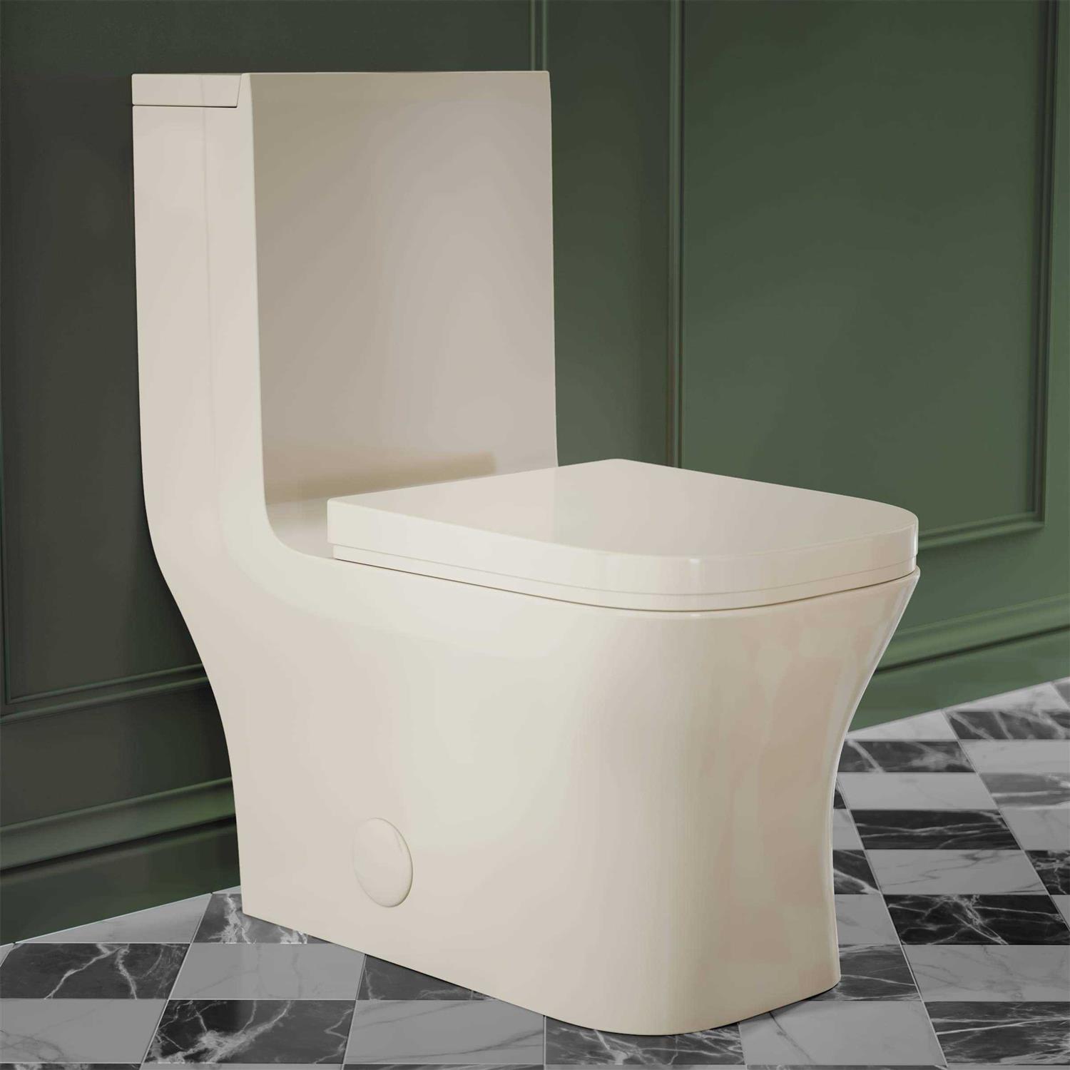 Concorde One Piece Square Toilet Dual Flush - Image 3