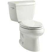 Kohler Toilet Wellworth Two-Piece Elongated 1.28 GPF with Class Five Flushing Technology - Less Seat White - K-3575-0