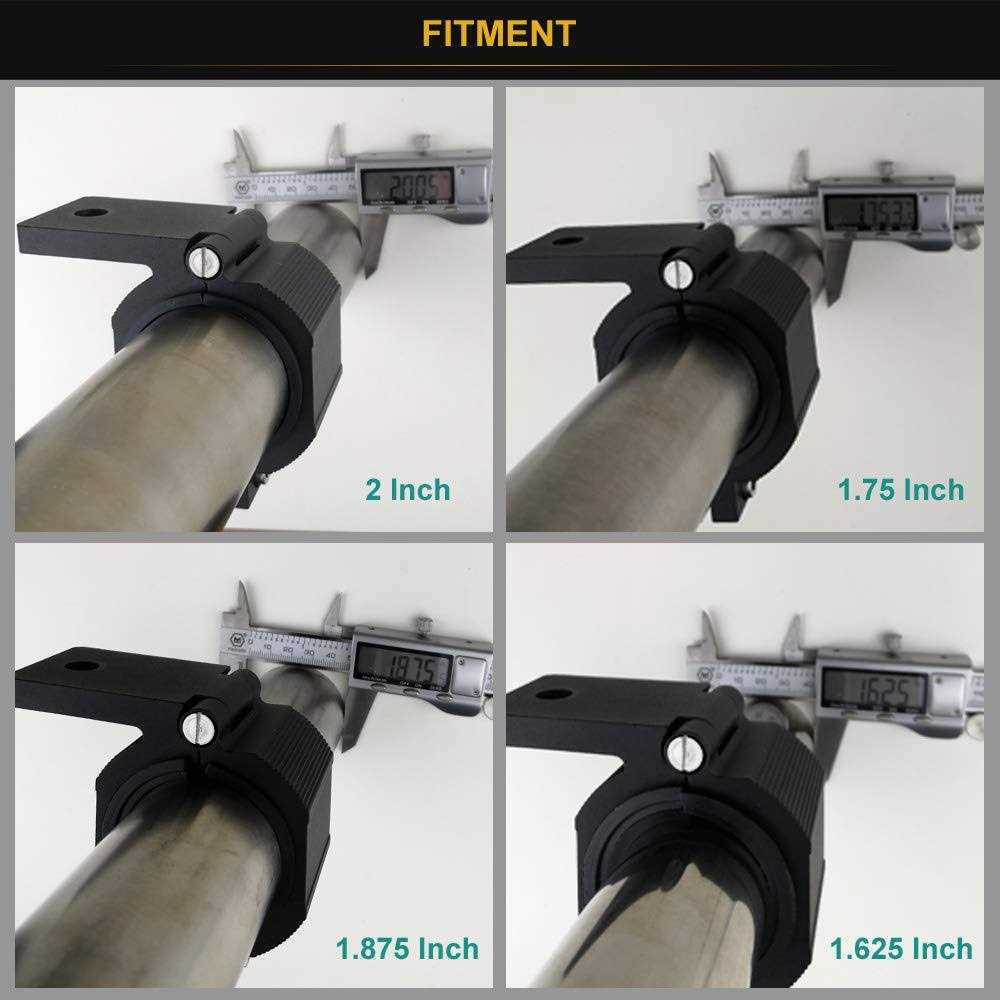 Audak 1 Pair Aluminum Mounting Bracket Kit Tube Clamp Bullbar Roof Rack Roll Cage Horizontal Bar - Image 5