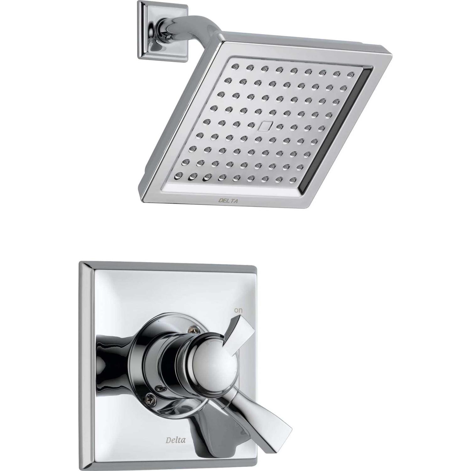 Delta DSS-Dryden-1701 Monitor 17 Series Dual Function Pressure Balanced Shower System with Integrated Volume Control Shower Head and Hand Shower -