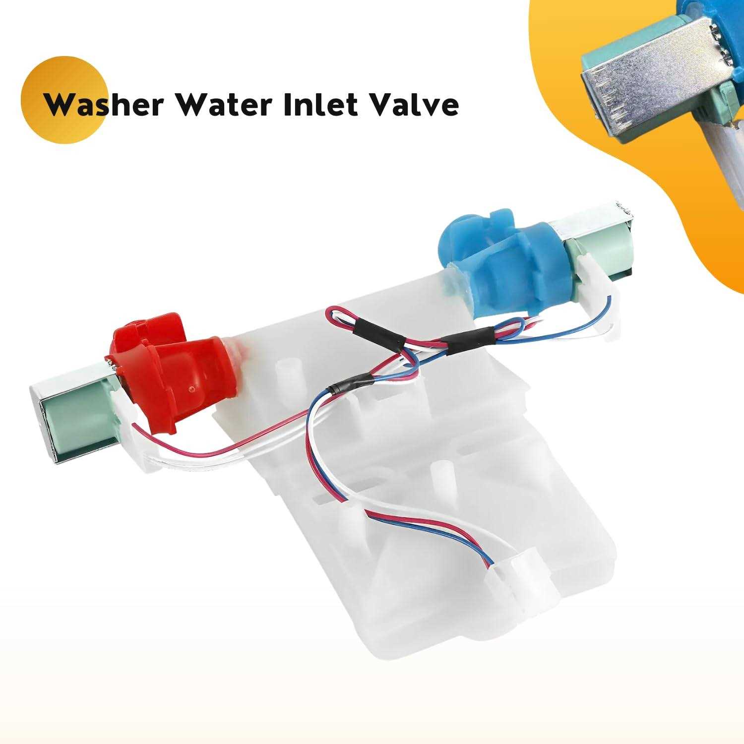 Wibefel Washer Water Inlet Valve For Part W11101906 W10883458 Ap6329219 W11210463 W10701461 W10869803 fits Whirlpool Wtw4816fw2 WTW4616FW2 W10683680 - Image 3