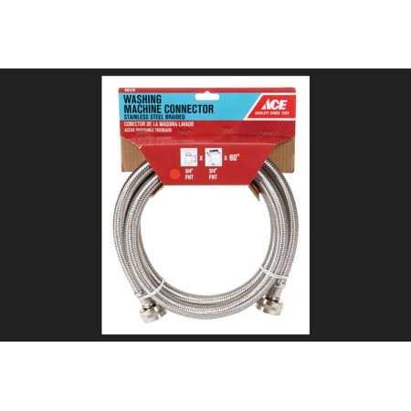 Ace 3/4 in. FHT x 3/4 in. D FHT 60 in. Brass Washing Machine Supply Line - Image 5