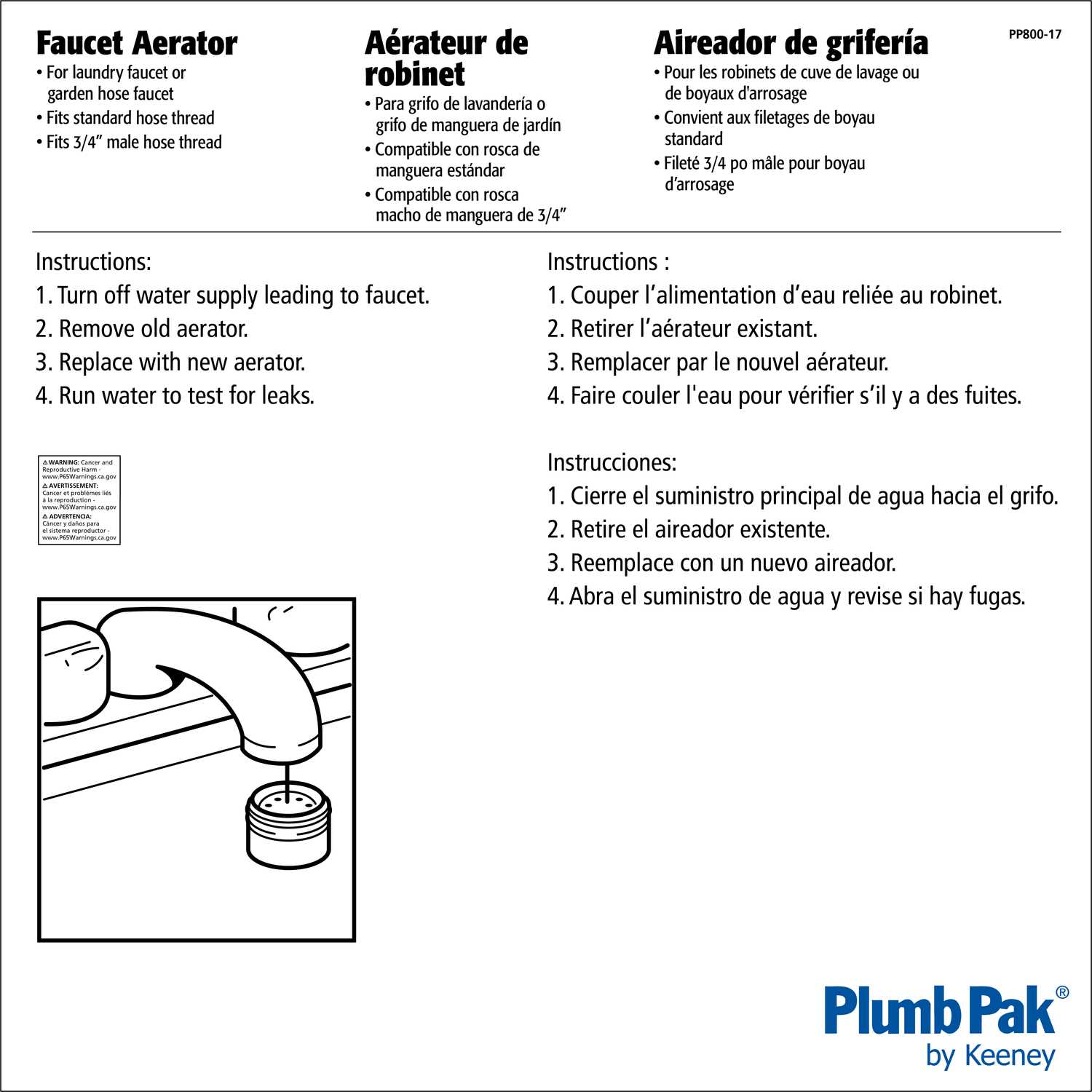 Plumb Pak Faucet Aerator Female PP800-17 - Image 3